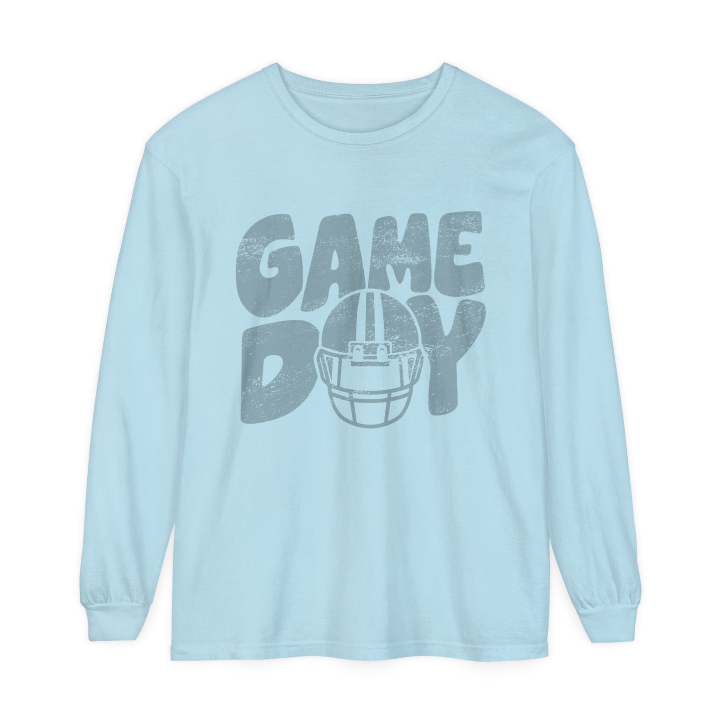 Game Day Helmet Unisex Garment-dyed Long Sleeve T-Shirt