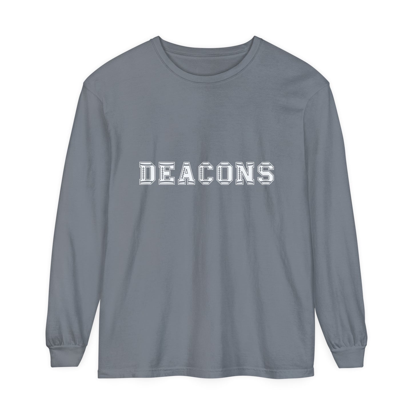 Deacons Unisex Garment-dyed Long Sleeve T-Shirt