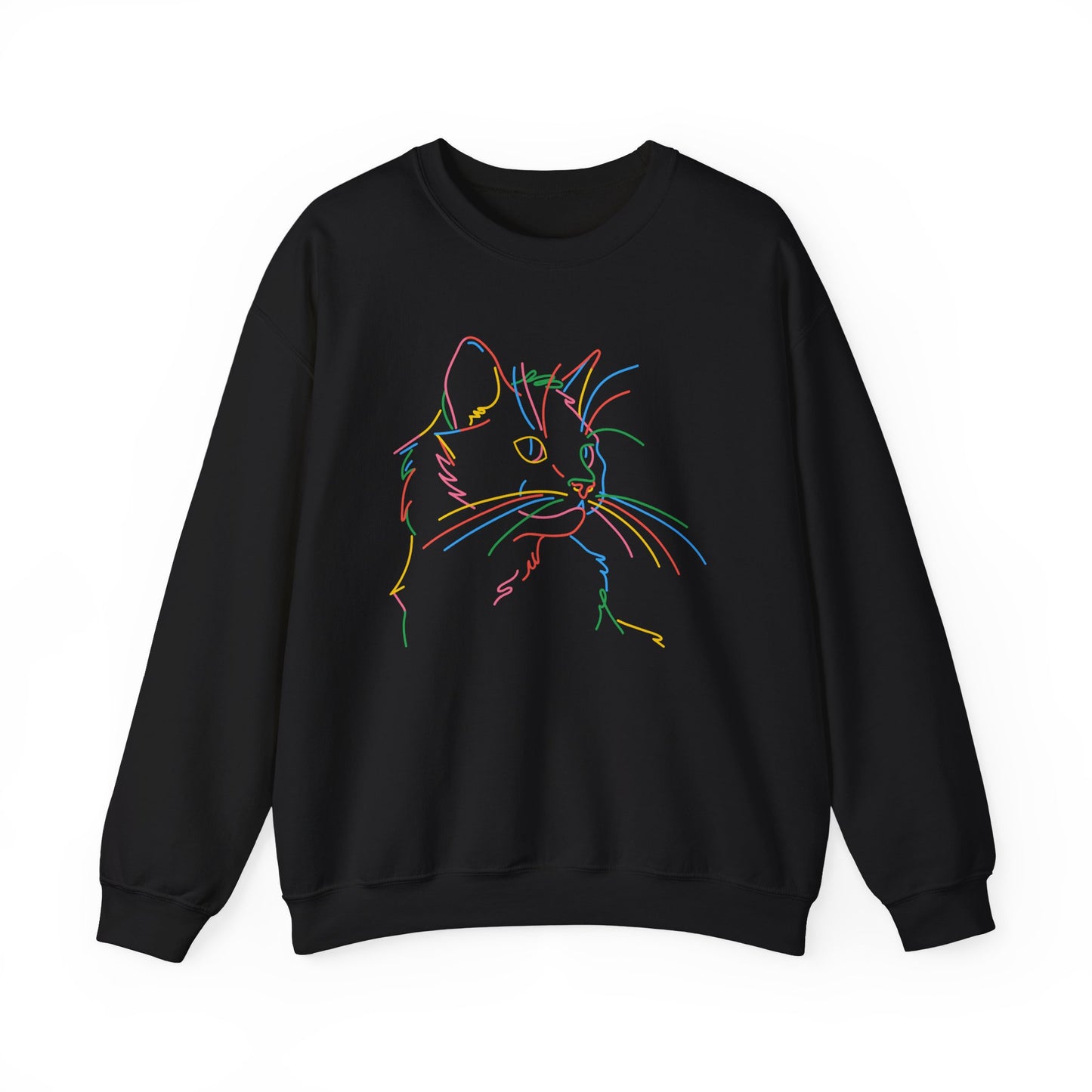 Colorful Cat Unisex Heavy Blend™ Crewneck Sweatshirt