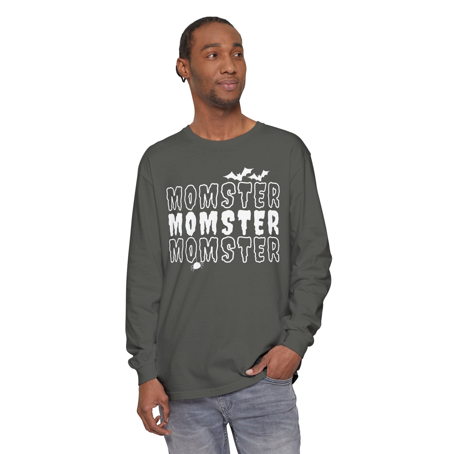 Momster Unisex Garment-dyed Long Sleeve T-Shirt
