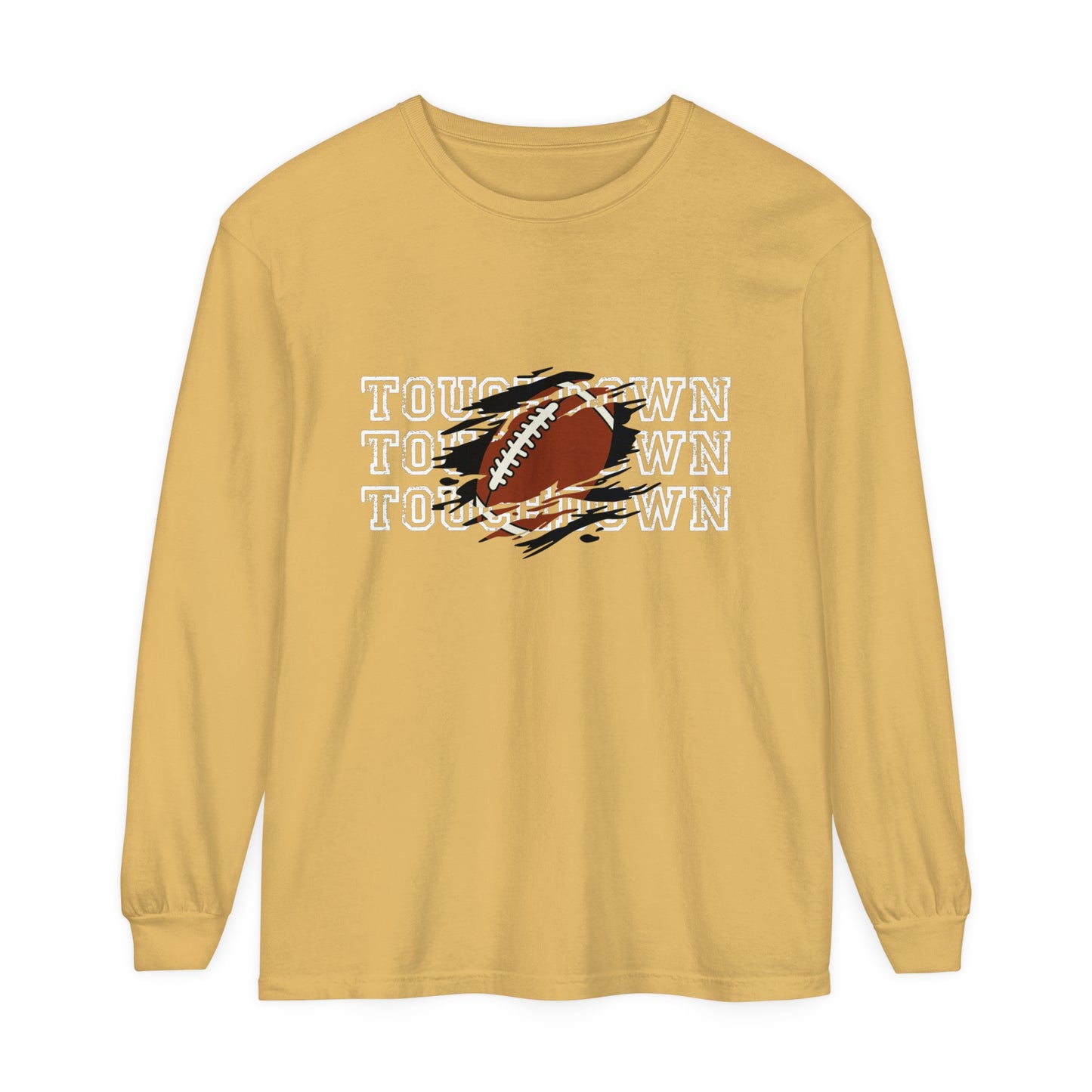 Touchdown Triple Unisex Garment-dyed Long Sleeve T-Shirt