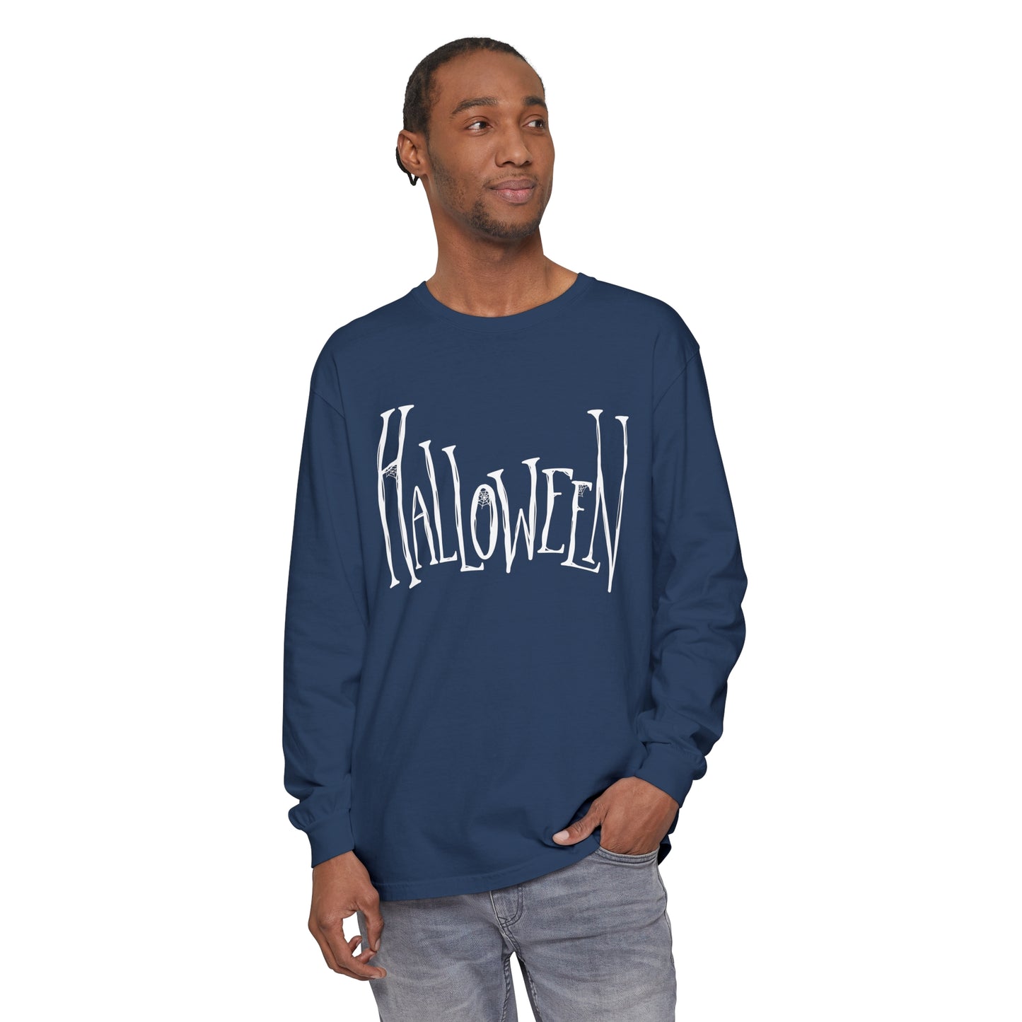 Halloween Unisex Garment-dyed Long Sleeve T-Shirt