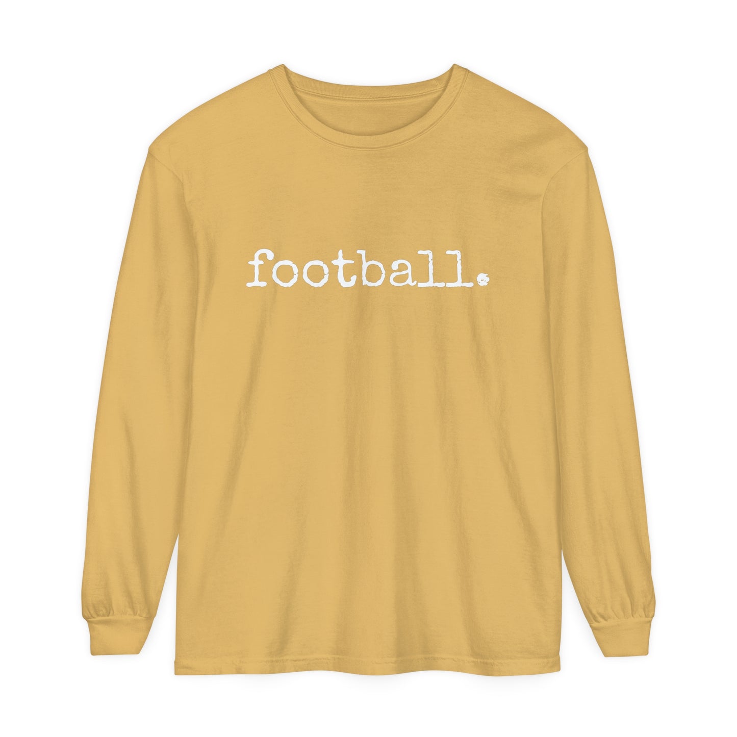 football. Unisex Garment-dyed Long Sleeve T-Shirt