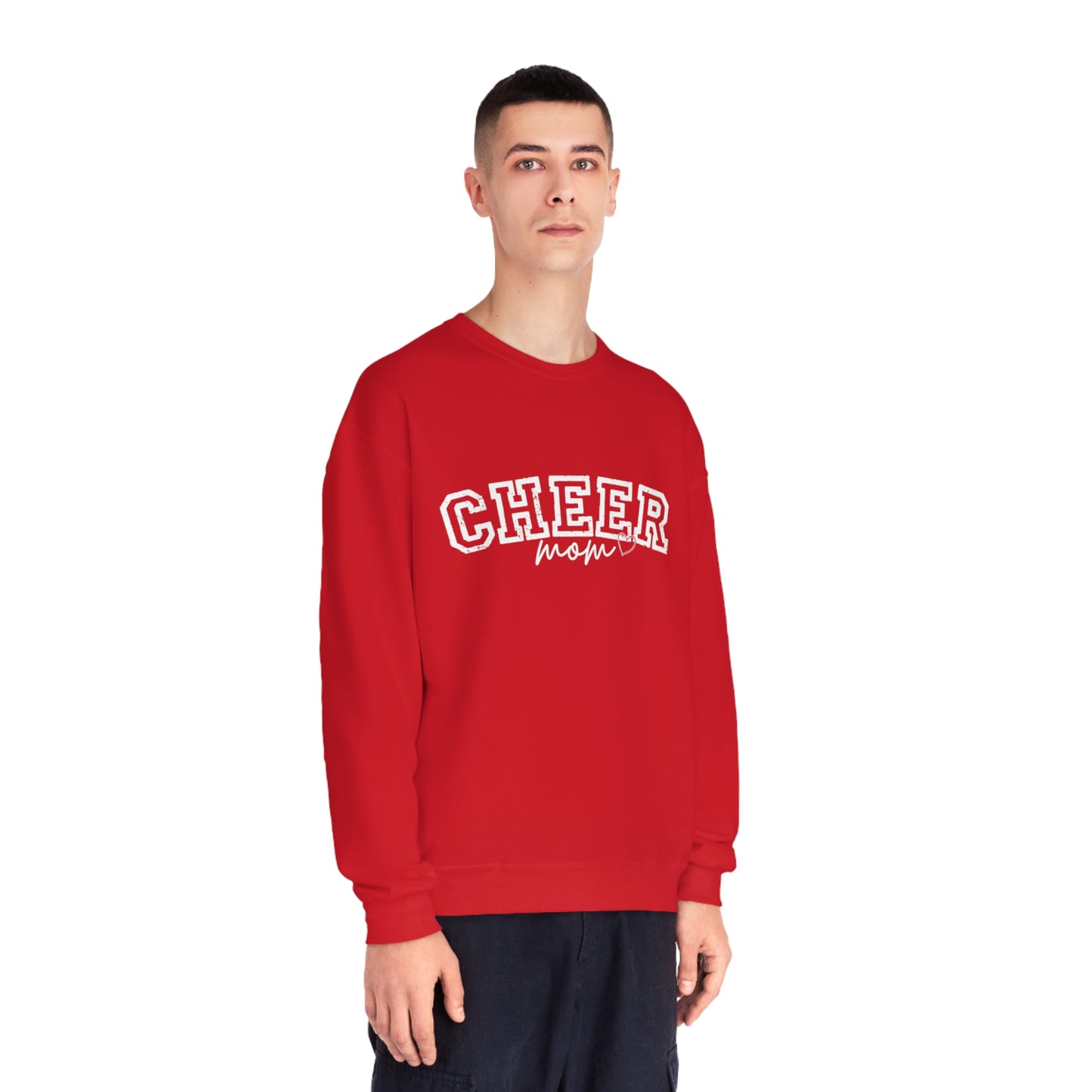 CHEER mom heart Unisex NuBlend® Crewneck Sweatshirt
