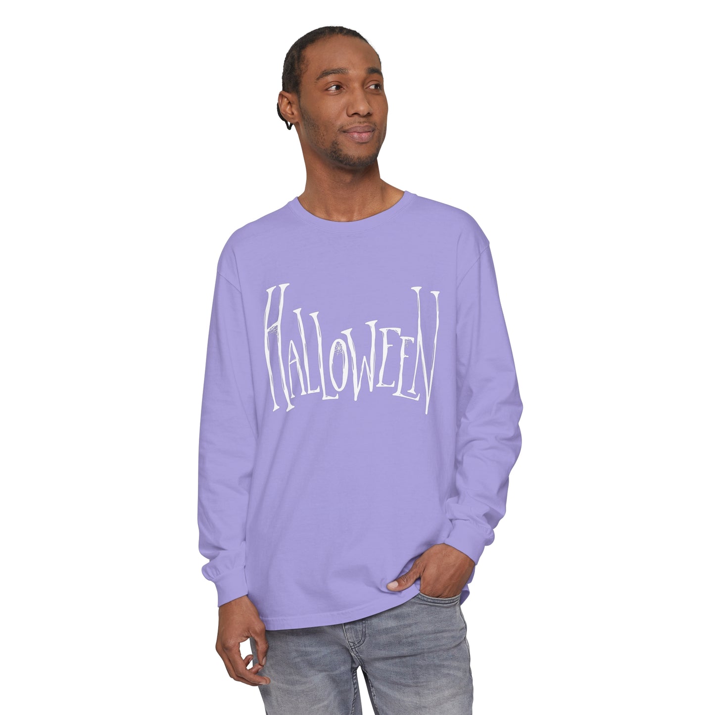 Halloween Unisex Garment-dyed Long Sleeve T-Shirt