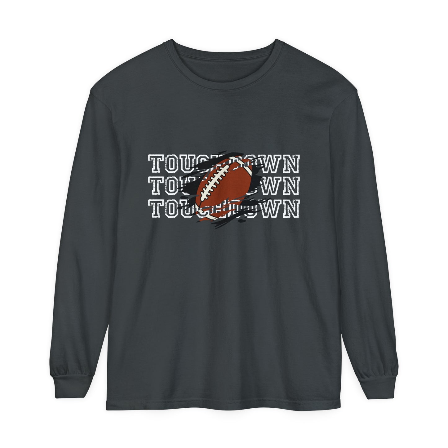 Touchdown Triple Unisex Garment-dyed Long Sleeve T-Shirt