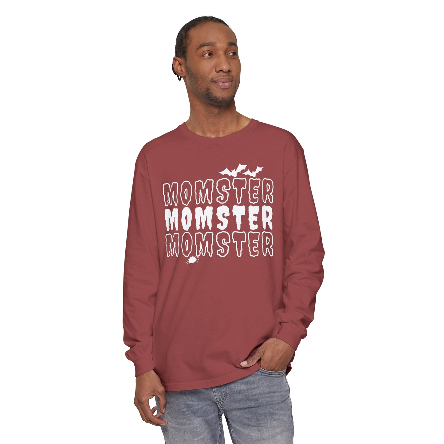 Momster Unisex Garment-dyed Long Sleeve T-Shirt