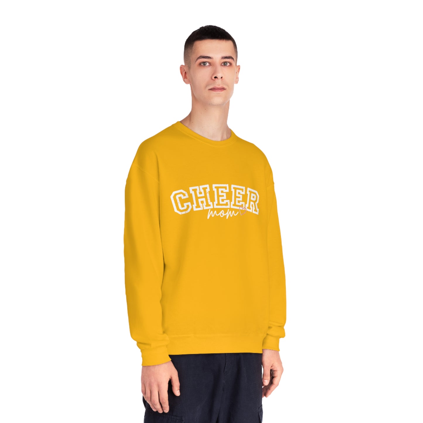 CHEER mom heart Unisex NuBlend® Crewneck Sweatshirt