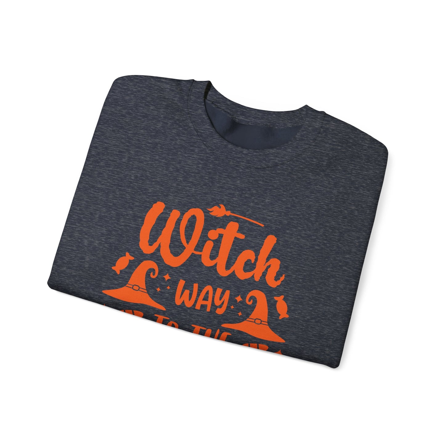 Witch way to the Candy Unisex Heavy Blend™ Crewneck Sweatshirt