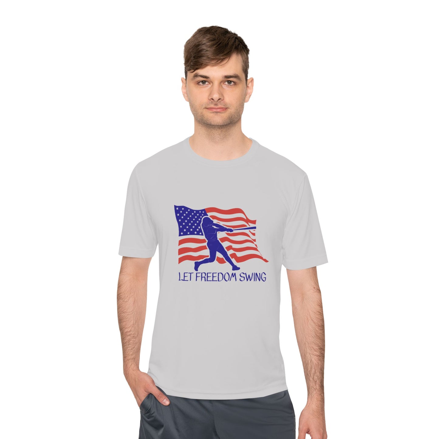 Let Freedom Swing Unisex Moisture Wicking Tee