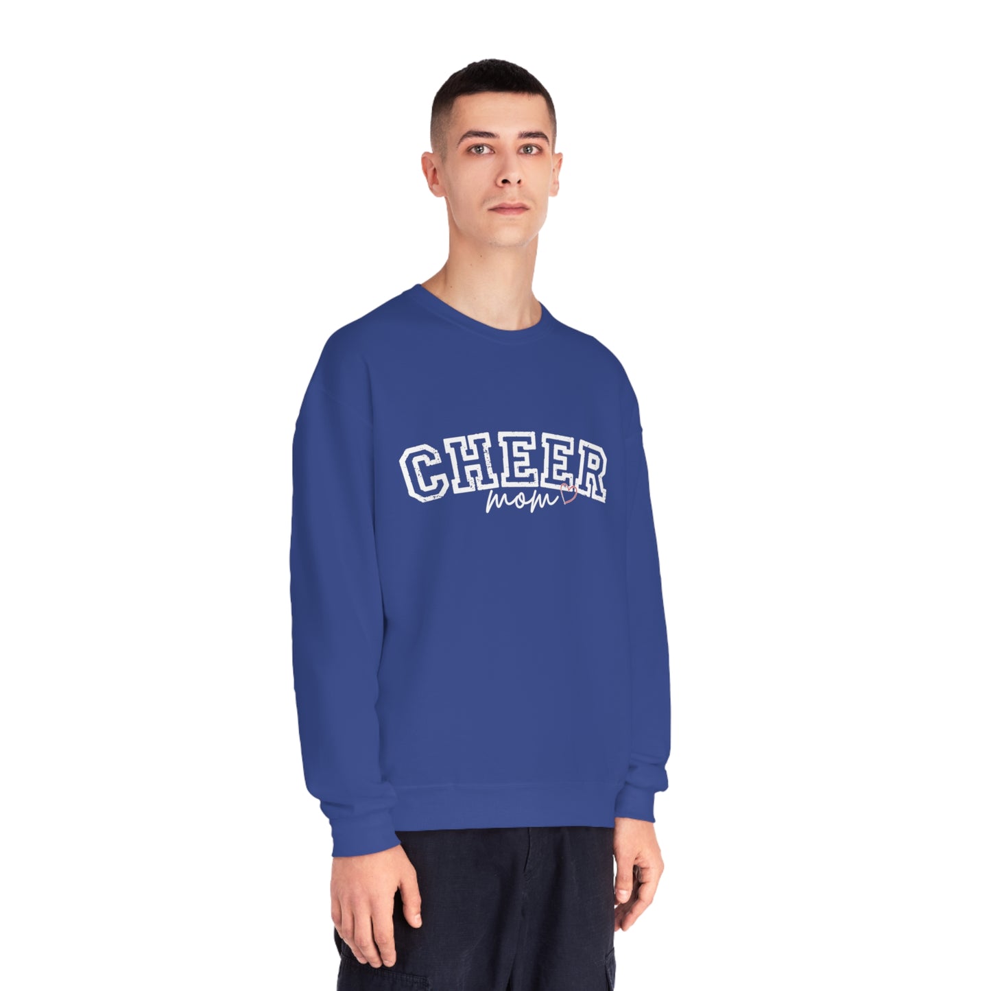 CHEER mom heart Unisex NuBlend® Crewneck Sweatshirt