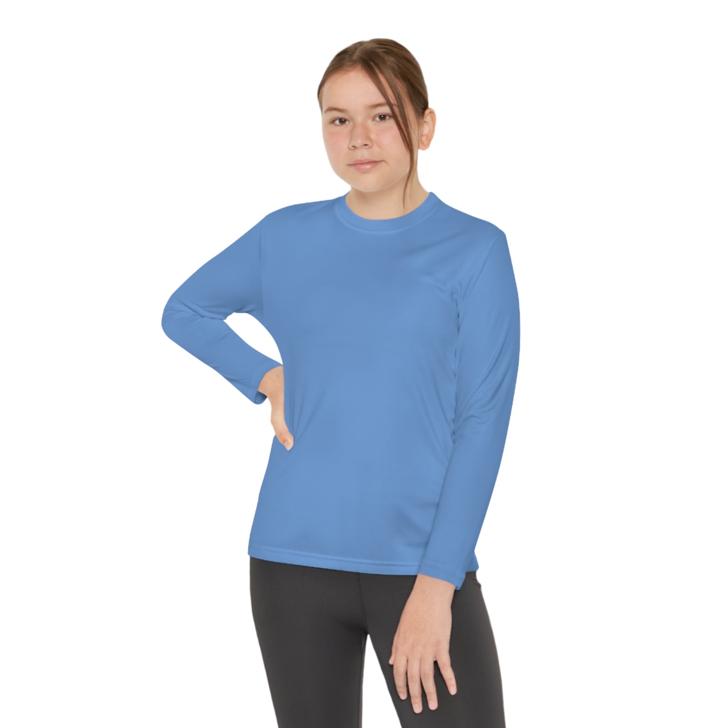 Cute Ghost Youth Long Sleeve Competitor Tee