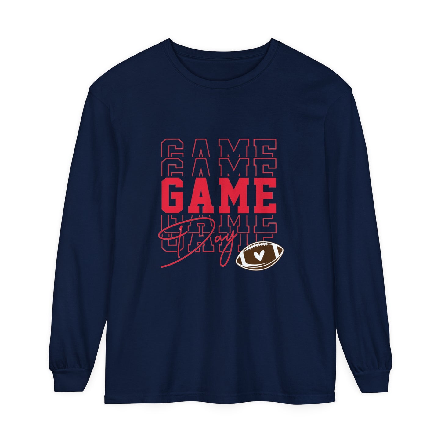 Game Day Triple Unisex Garment-dyed Long Sleeve T-Shirt