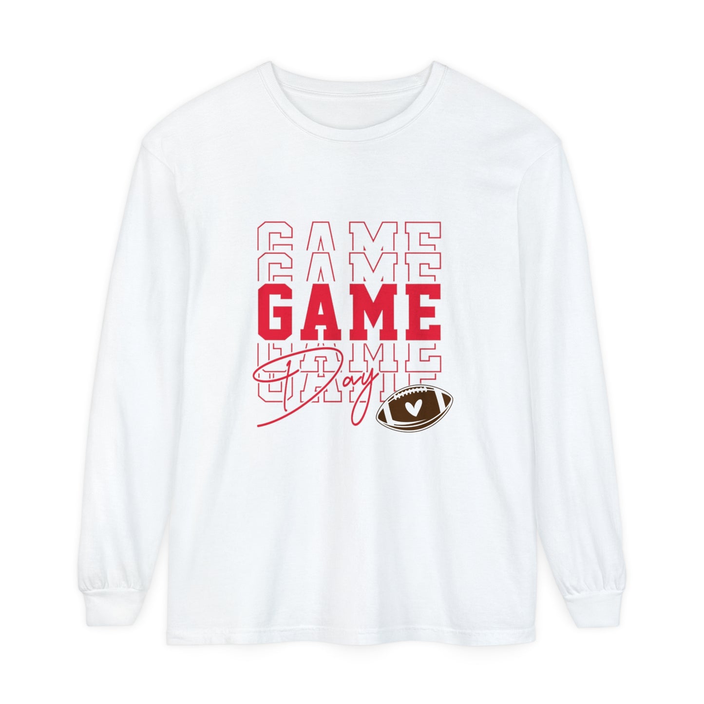 Game Day Triple Unisex Garment-dyed Long Sleeve T-Shirt