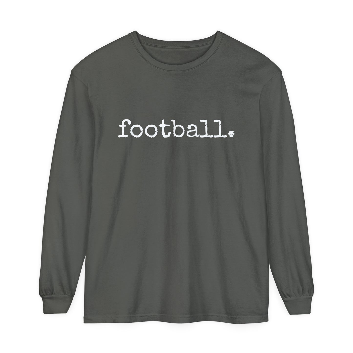 football. Unisex Garment-dyed Long Sleeve T-Shirt