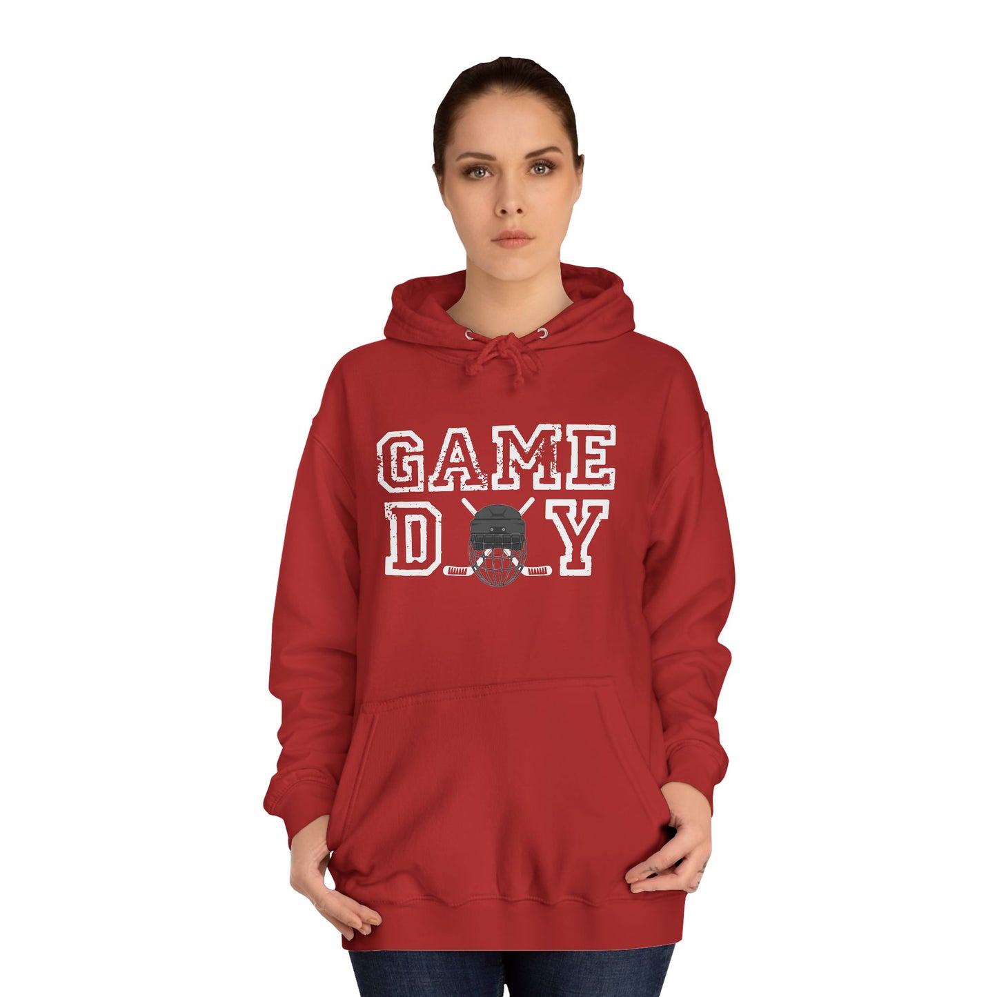 Hockey Game Day Unisex College Hoodie