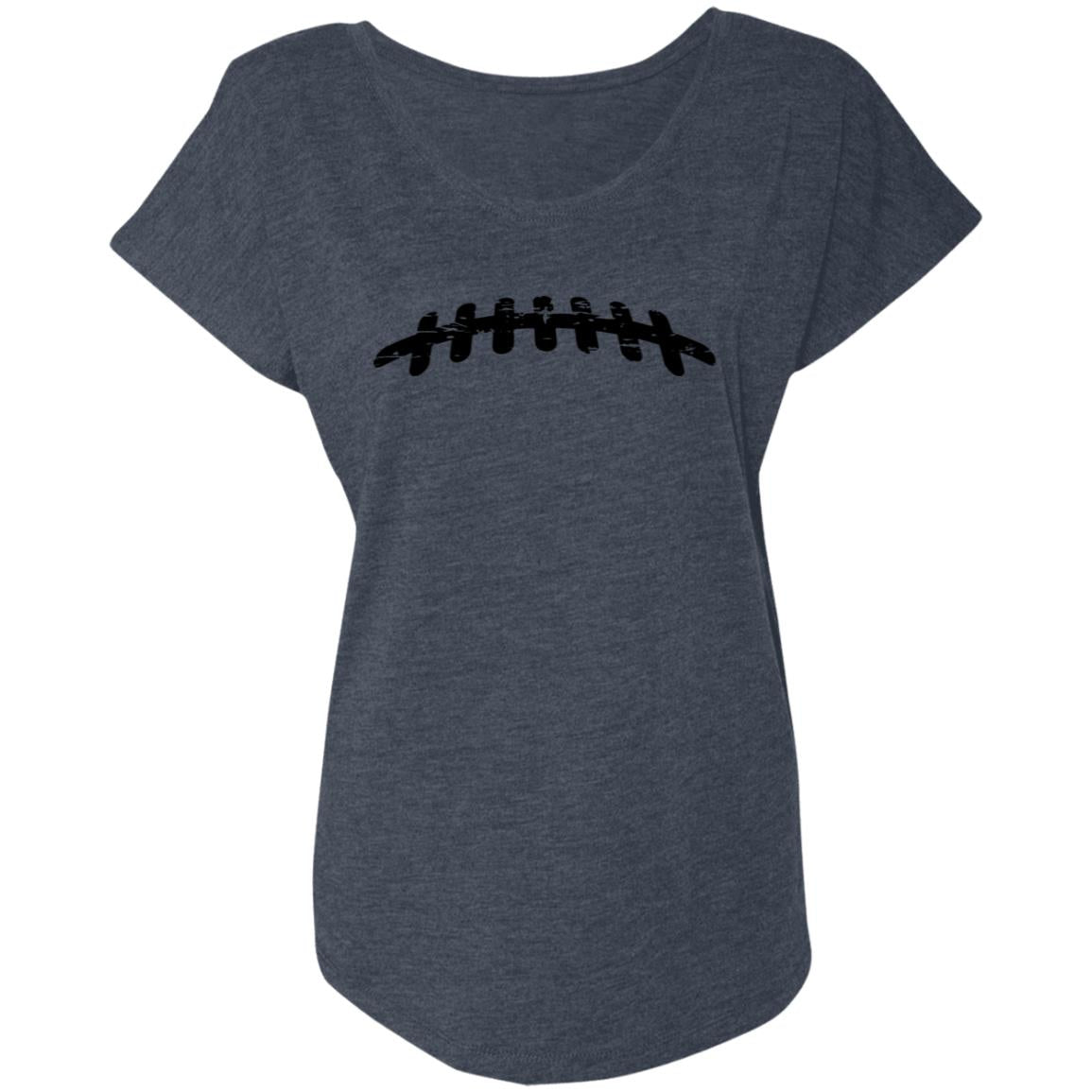 Football Laces NL6760 Ladies' Triblend Dolman Sleeve