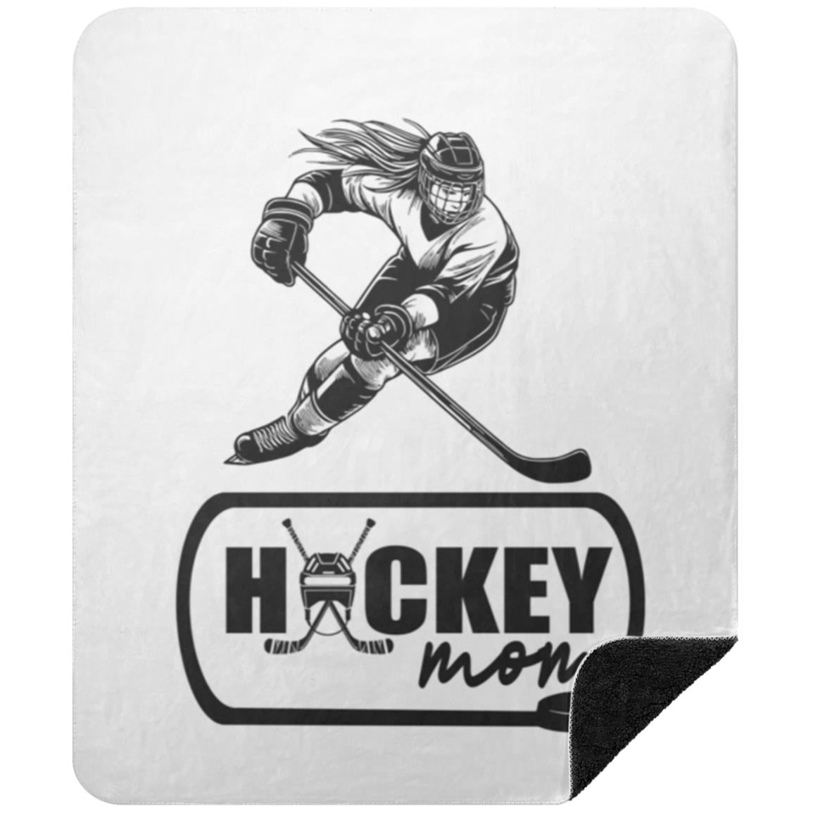 Hockey Mom  Sherpa Blanket 50x60