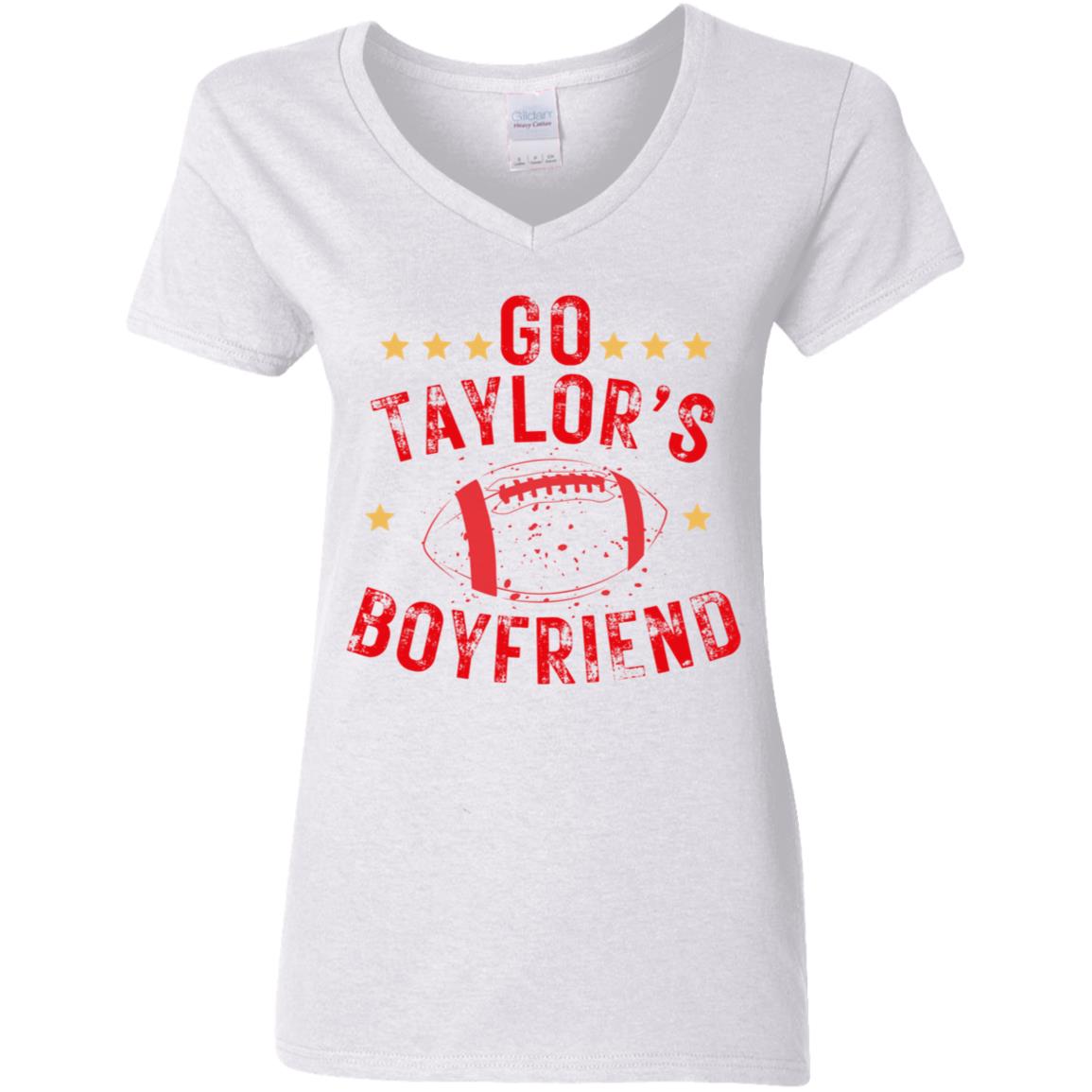 Taylor's Boyfriend V Neck G500VL Ladies' 5.3 oz. V-Neck T-Shirt