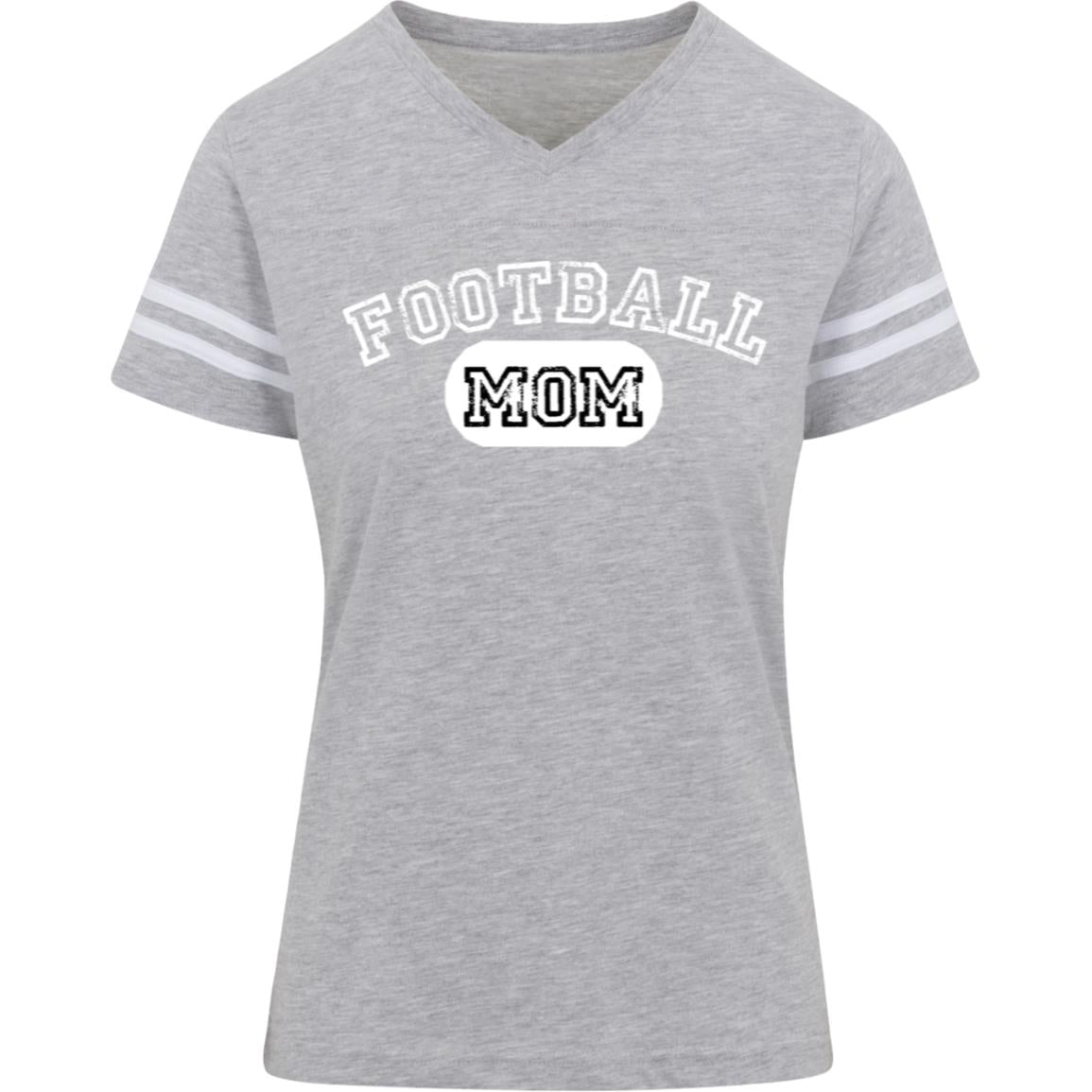 Football Mom Varsity Block 3537 LAT Womens Football Tee