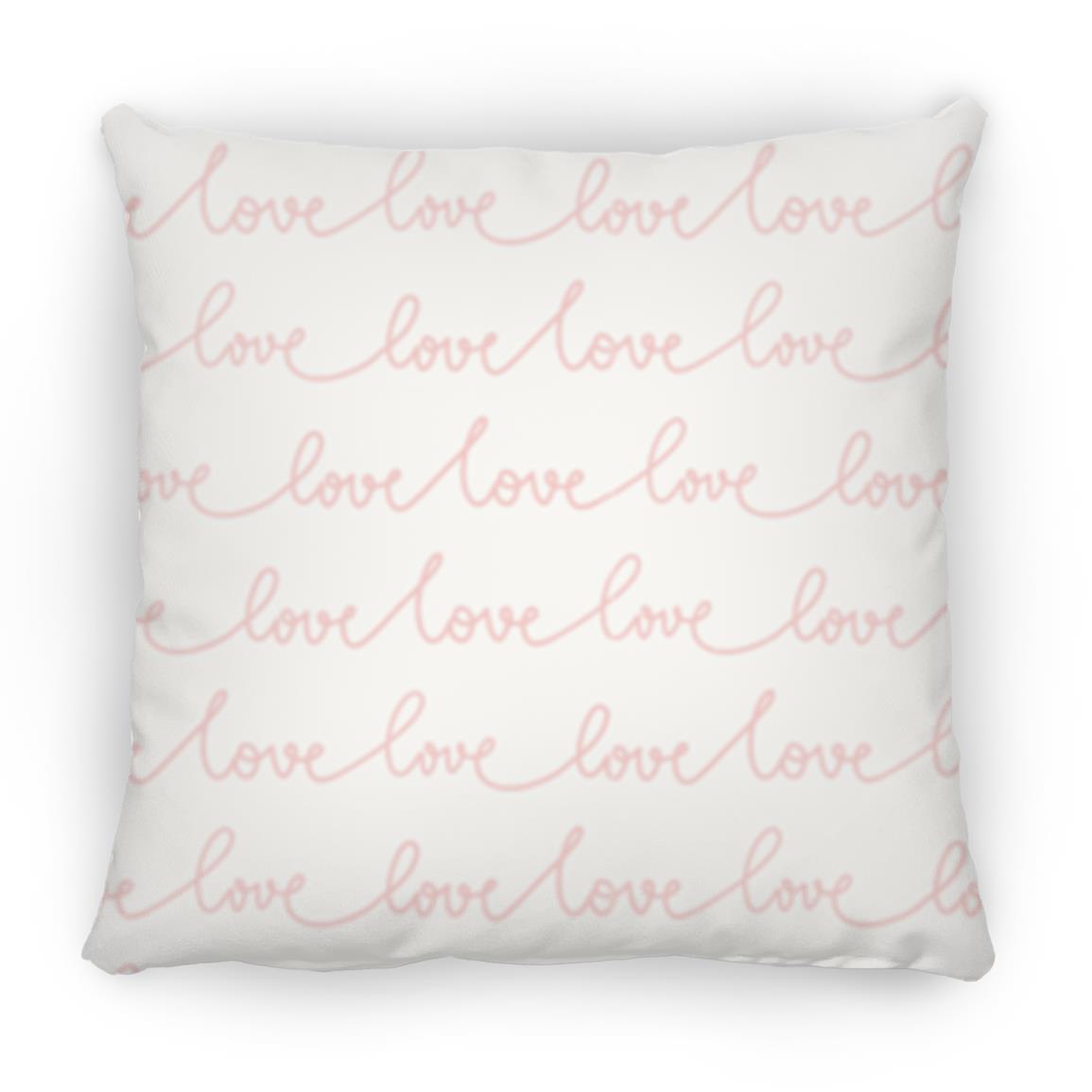 Love script  Small Square Pillow
