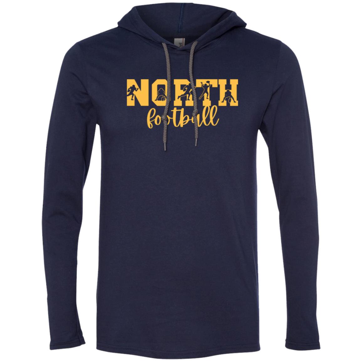 North Football 987 Gildan LS T-Shirt Hoodie