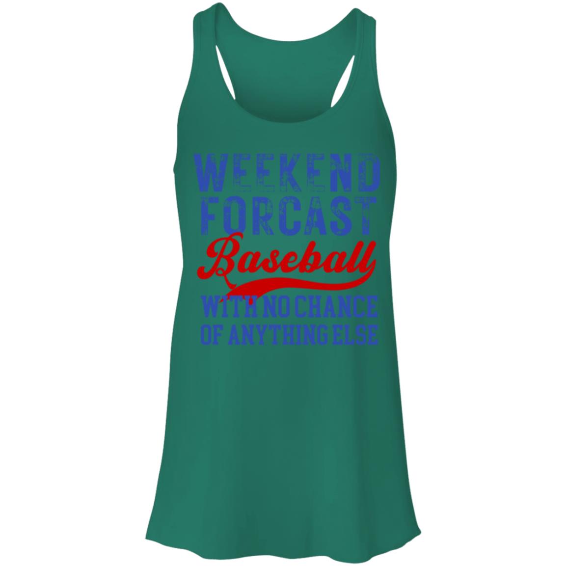 Weekend forcast - Baseball B8800 Flowy Racerback Tank