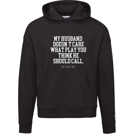 My Husband Doesn't Care S760 Champion Womens Powerblend Hoodie