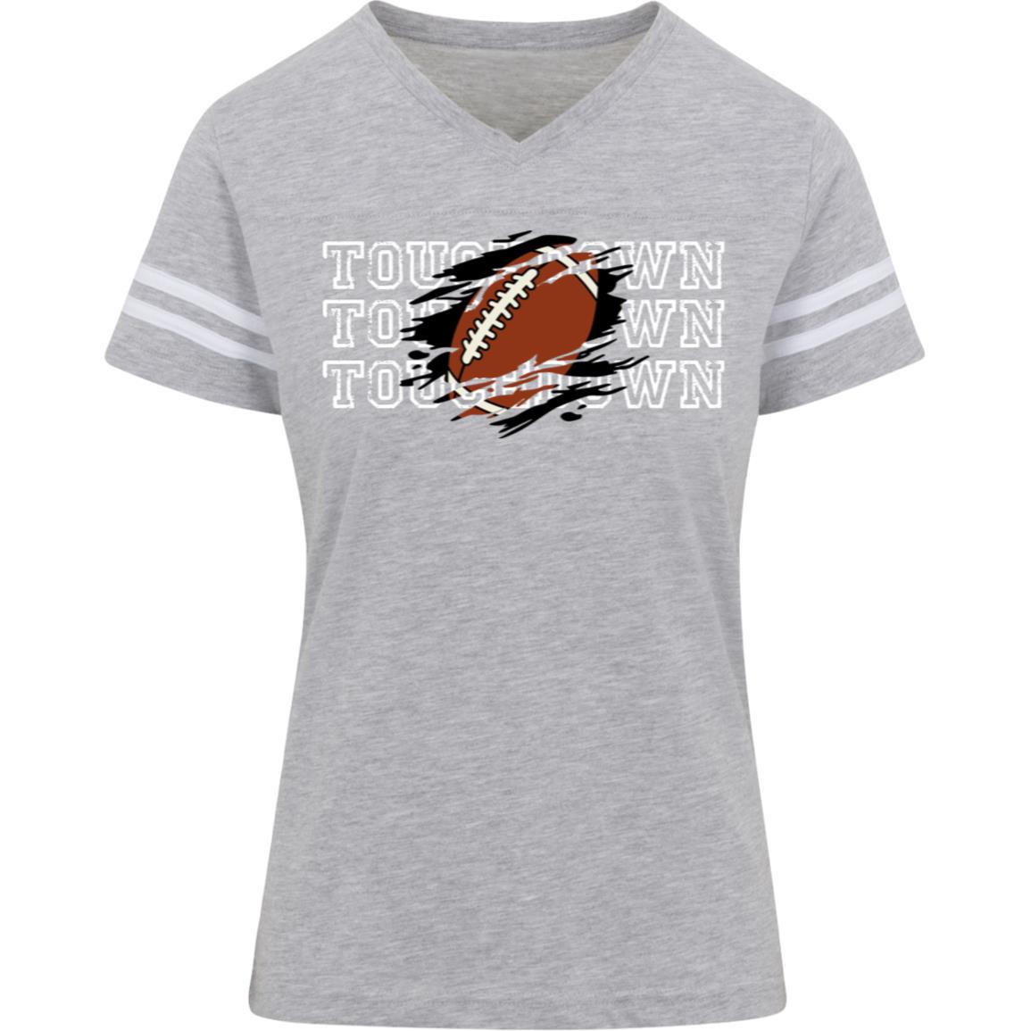 Touchdown 3537 LAT Womens Football Tee