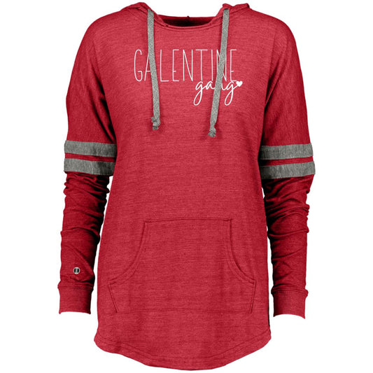 Galentine Gang Ladies Hooded Low Key Pullover