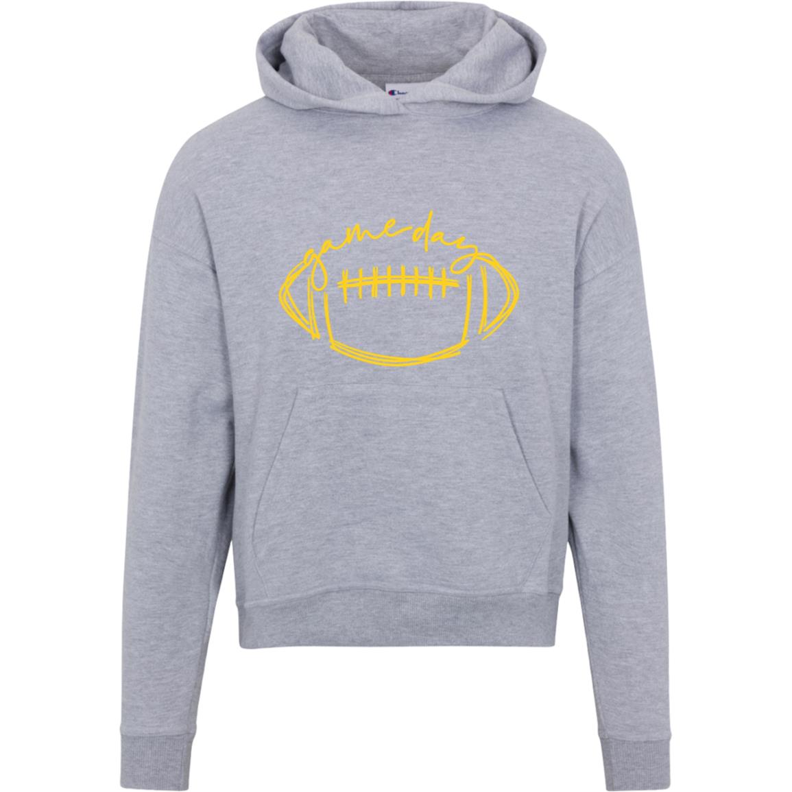 Game Day  Yellow S760 Champion Womens Powerblend Hoodie