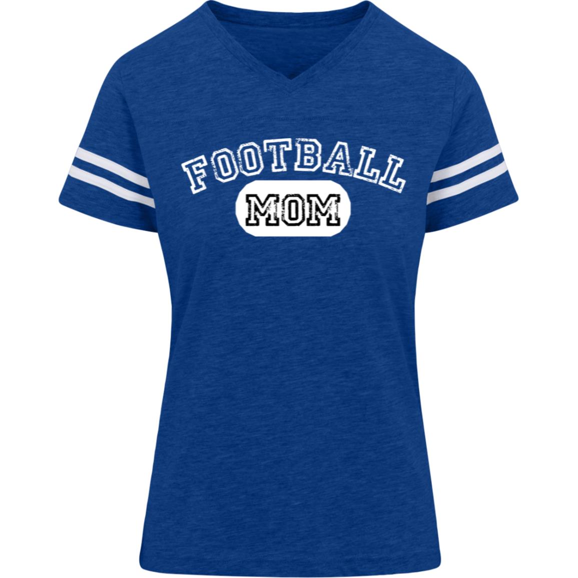 Football Mom Varsity Block 3537 LAT Womens Football Tee