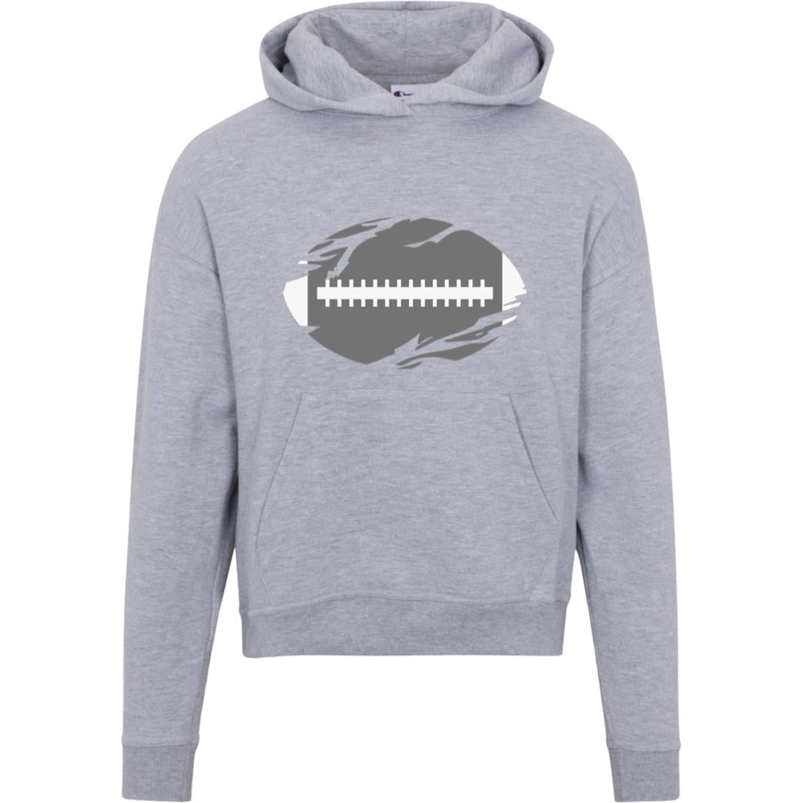 Distressed Football S760 Champion Womens Powerblend Hoodie