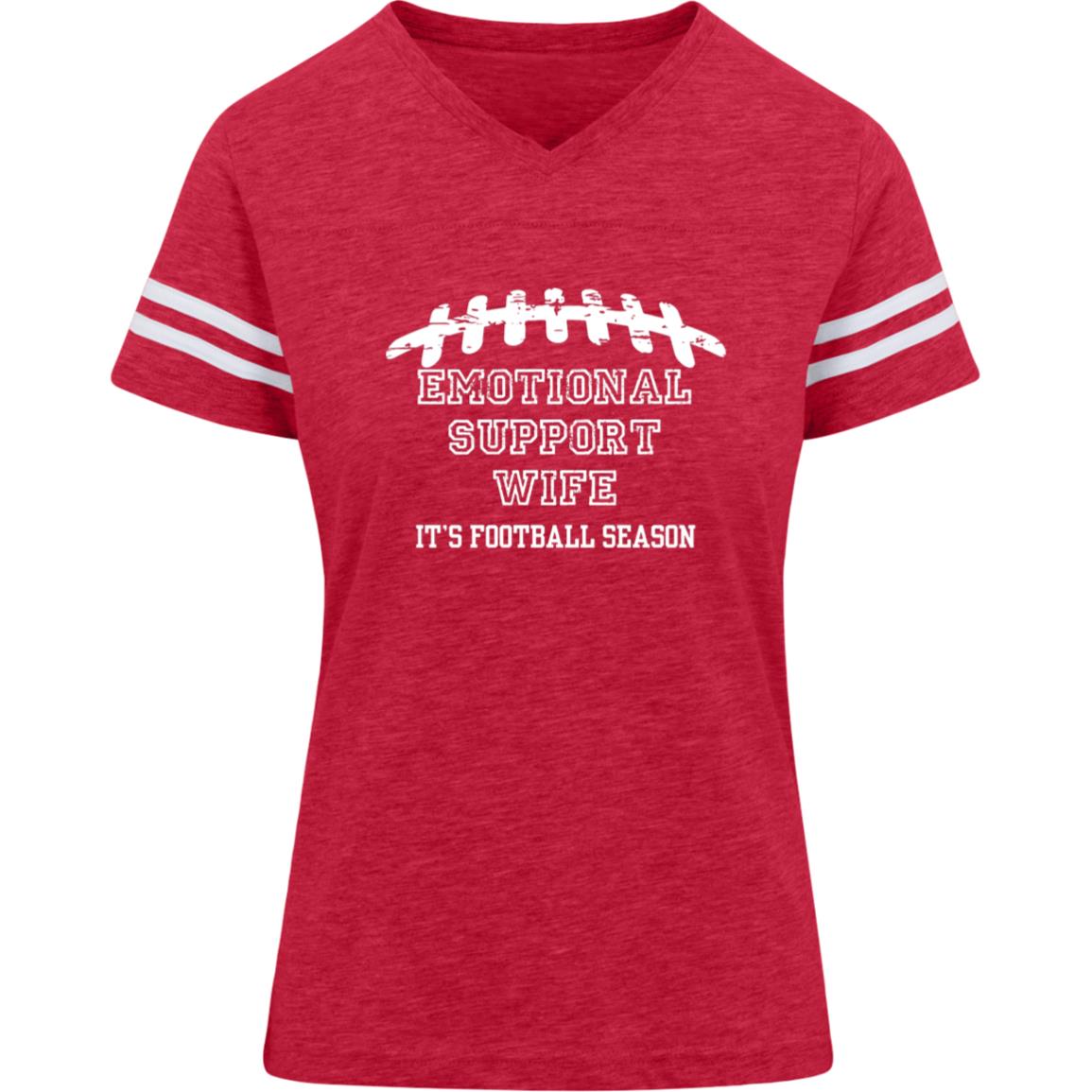 Emotional Support Wife 3537 LAT Womens Football Tee