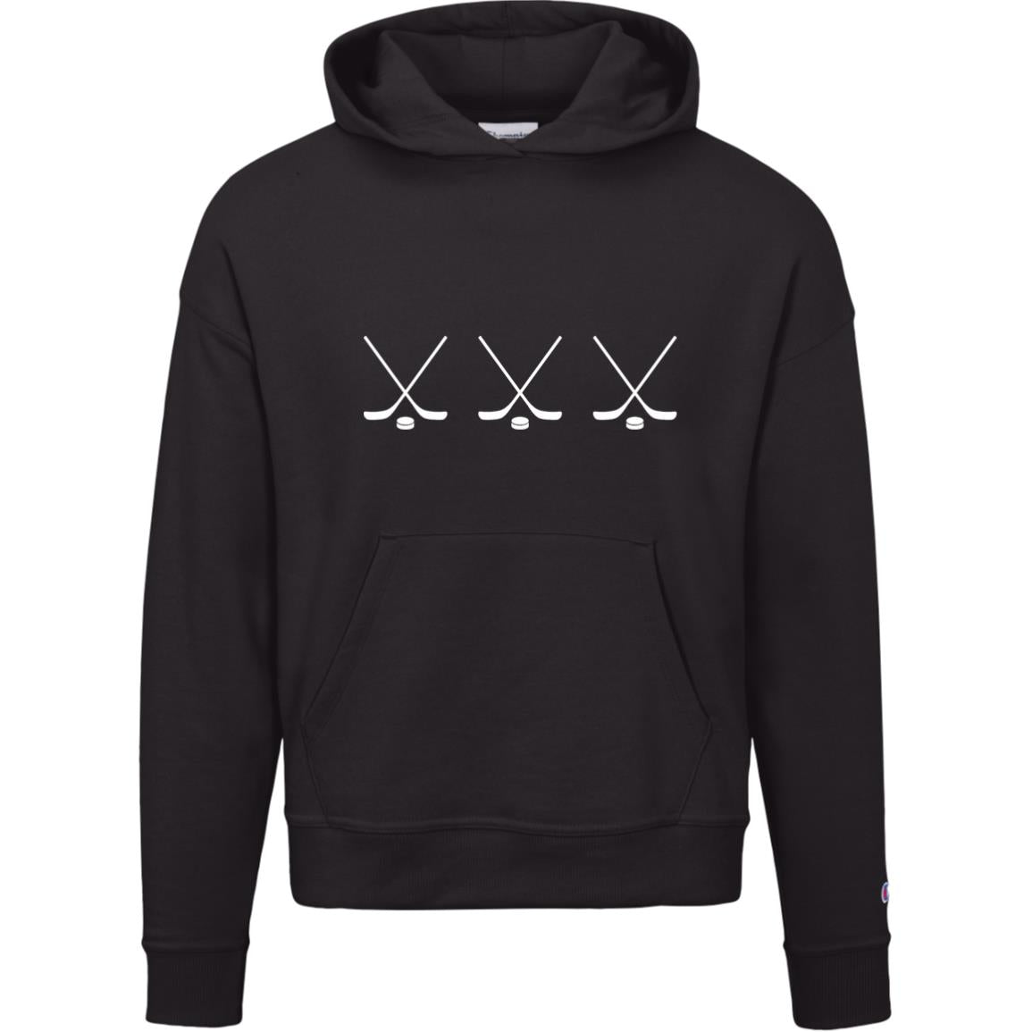 Crossed Sticks S760 Champion Womens Powerblend Hoodie