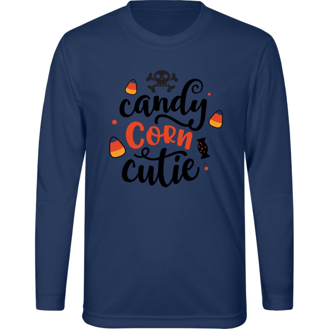 Candy Corn Cutie TT11YL Team 365 Kids Zone Long Sleeve Tee