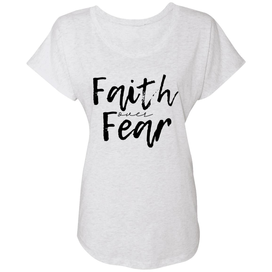 Faith over Fear NL6760 Ladies' Triblend Dolman Sleeve