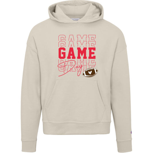 Game Day Triple Red S760 Champion Womens Powerblend Hoodie