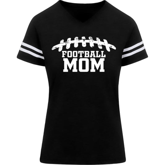 Football Mom Football Laces 3537 LAT Womens Football Tee