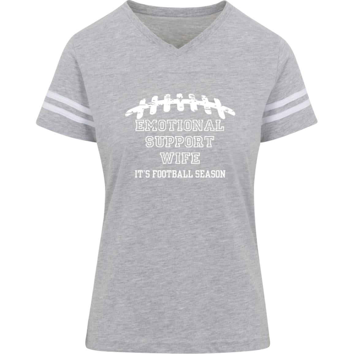 Emotional Support Wife 3537 LAT Womens Football Tee