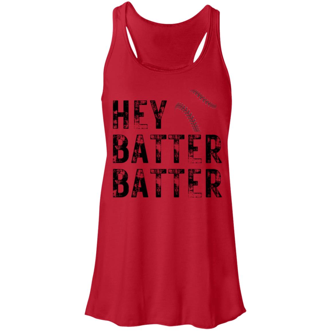 Hey Batter Batter B8800 Flowy Racerback Tank