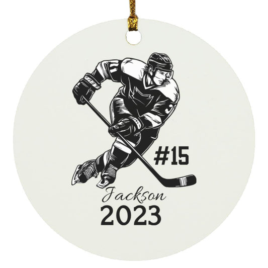 Hockey Player  Ornament Lefty