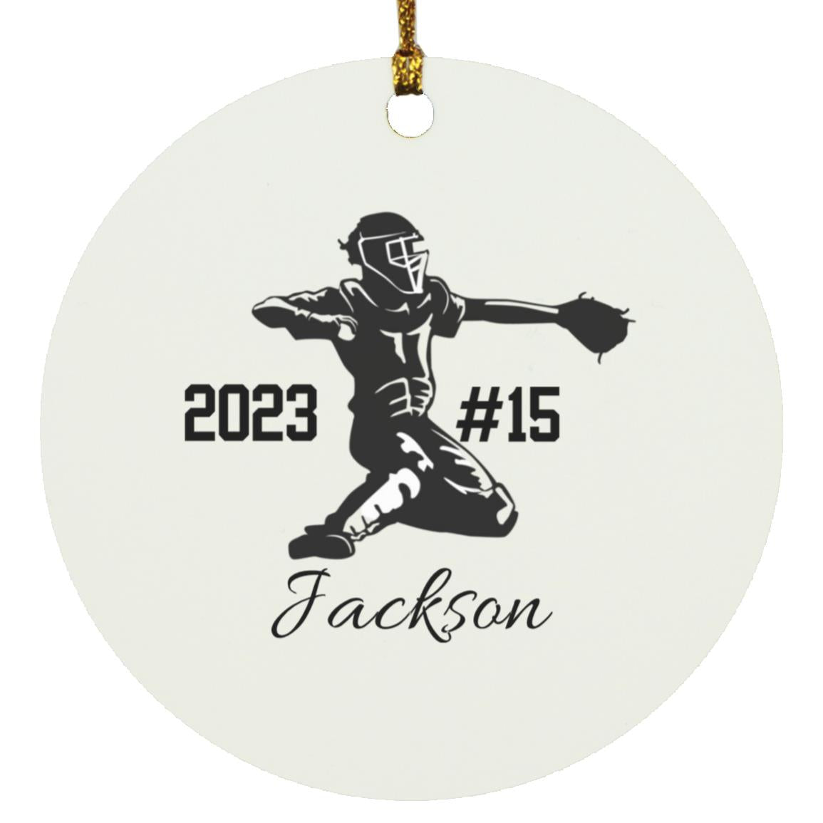 Baseball Catcher Ornament