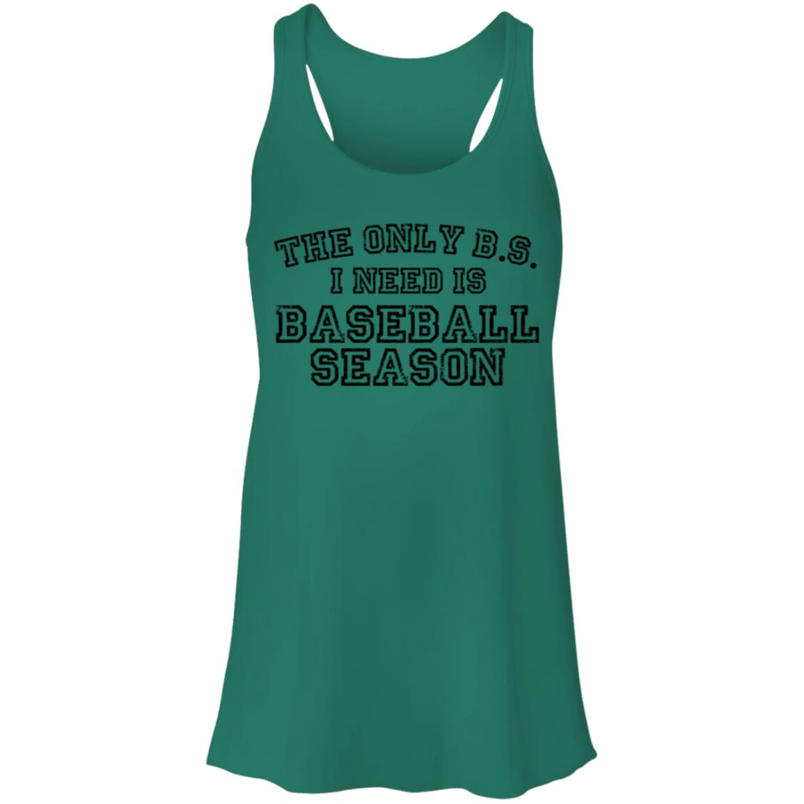 The only BS I need black B8800 Flowy Racerback Tank