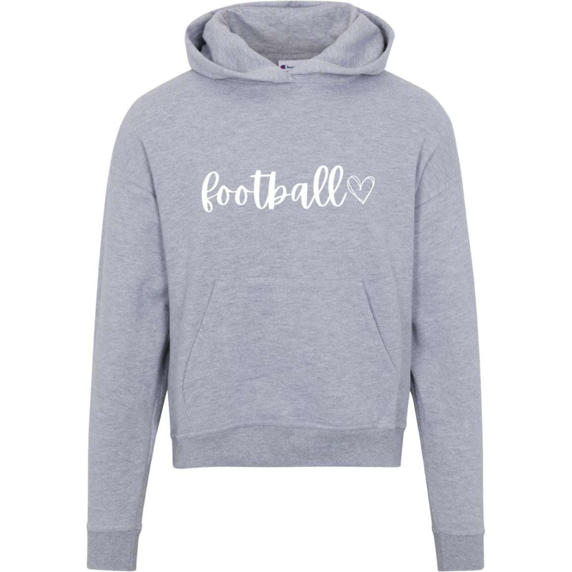 Football heart S760 Champion Womens Powerblend Hoodie