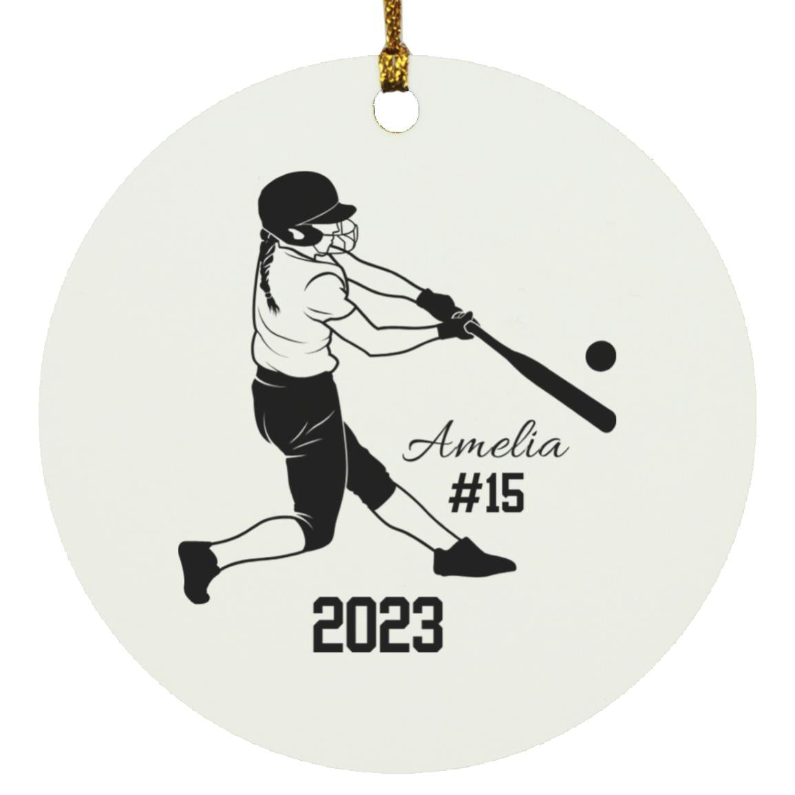 Softball Ornament