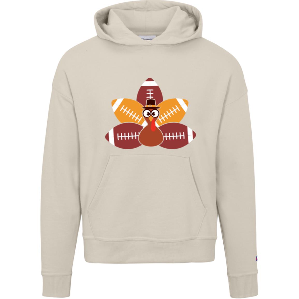 Football Tail Turkey S760 Champion Womens Powerblend Hoodie