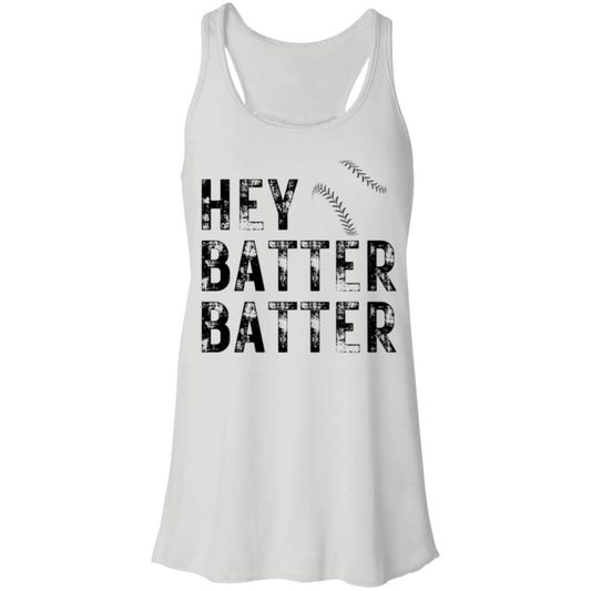 Hey Batter Batter B8800 Flowy Racerback Tank