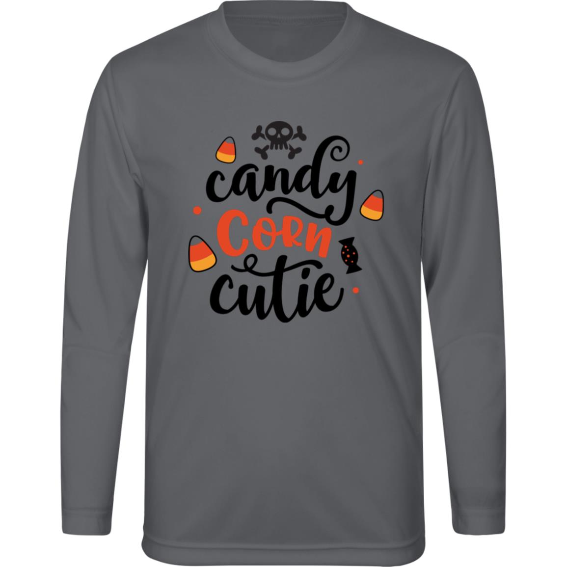 Candy Corn Cutie TT11YL Team 365 Kids Zone Long Sleeve Tee