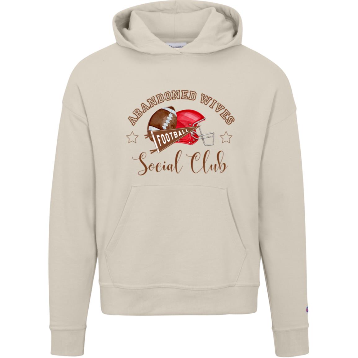 Abandoned Wives Social Club S760 Champion Womens Powerblend Hoodie